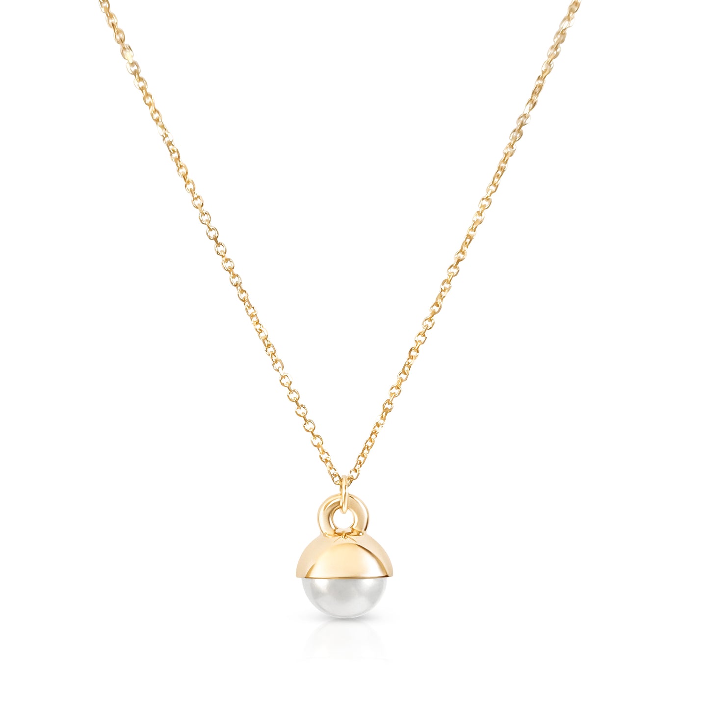 Bell Pearl Pendant Necklace